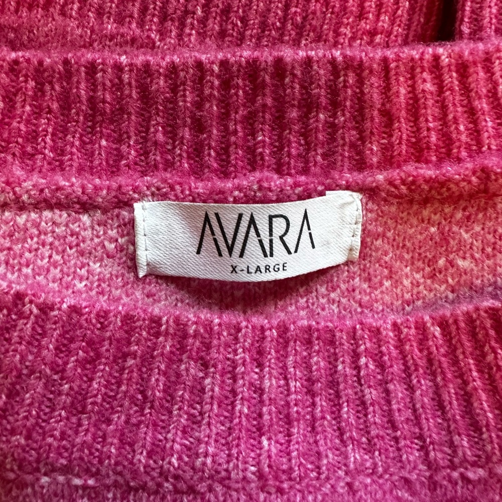 Women’s Pink Bow-Print Crewneck Sweater - Picture 2 of 4